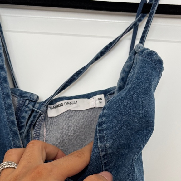 Garage Blue Denim Mini Dress - Picture 8 of 12